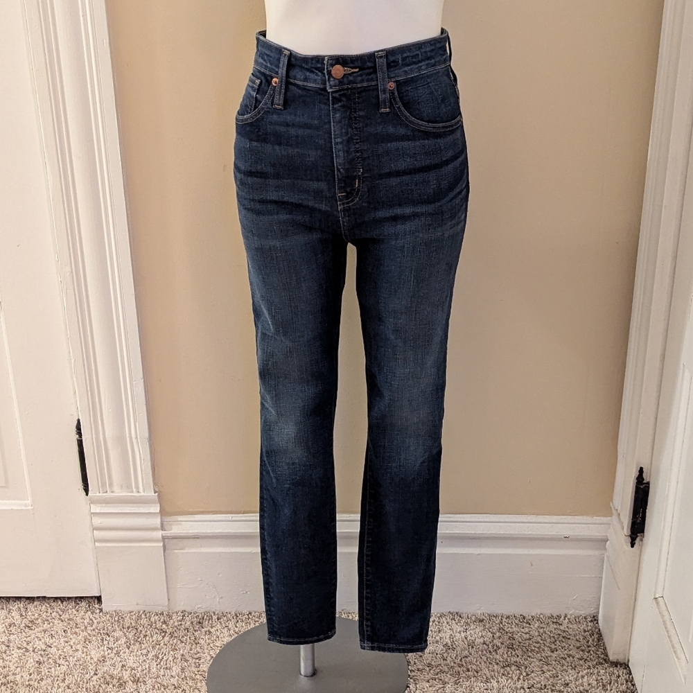 Madewell curvy high-rise skinny medium wash jeans size 28